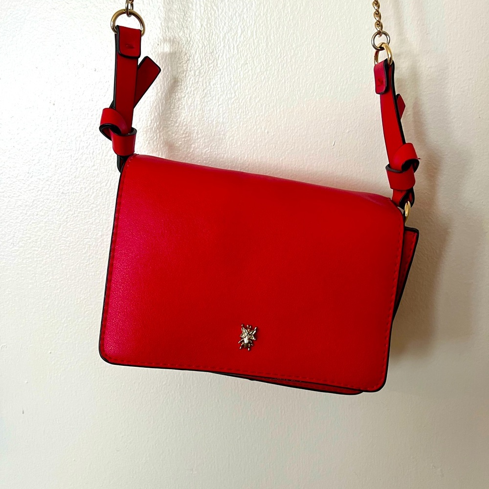 Vibrant red Zara Crossbody purse